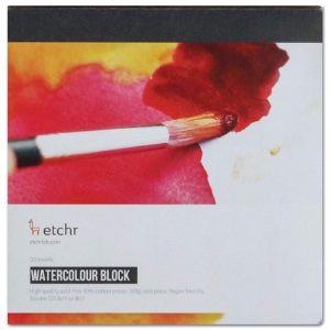 Etchr Lab 50% Cotton Watercolour Block 8"x8" Cold Press