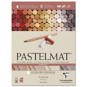 Clairefontaine Pastelmat Paper Pad 12 Sheets 7"x9-1/2" Palette No. 7