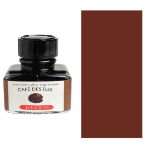 J. Herbin La Perle des Encres Fountain Pen Ink 30ml Cafe Des Iles