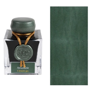 J. Herbin 350 Anniversary Fountain Pen Ink 50ml Vert Atlantide