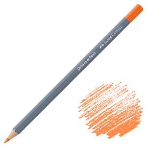 Faber-Castell Goldfaber Aqua Watercolor Pencil Dark Cadmium Orange