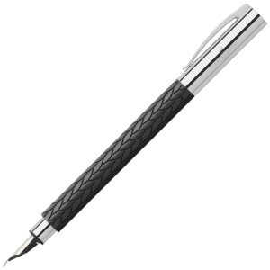 Faber-Castell Ambition Fountain Pen 3D Leaves Black Fine