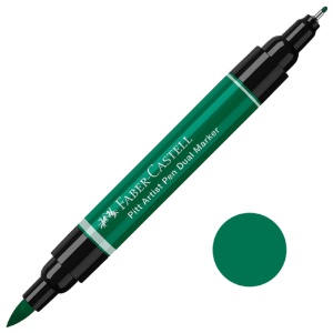 Faber-Castell Pitt Artist Pen Dual Marker Dark Phthalo Green