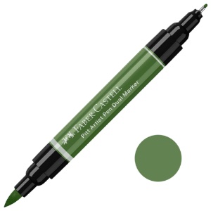 Faber-Castell Pitt Artist Pen Dual Marker Chromium Green Opaque