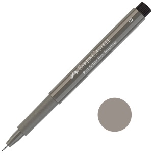 Faber-Castell Pitt Artist Pen Superfine 0.3mm Warm Grey IV