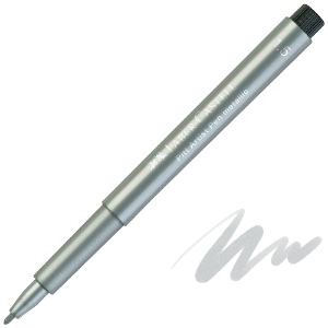 Faber-Castell Pitt Artist Pen Bullet 1.5mm Metallic Silver
