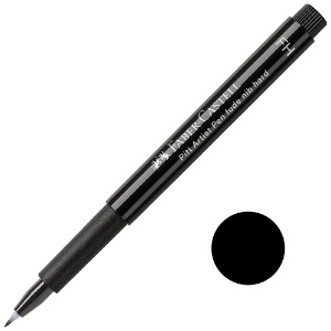 Faber-Castell Pitt Artist Pen Fude Hard Black