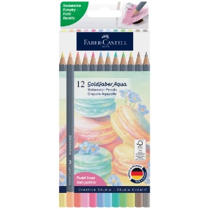 Faber-Castel Goldfaber Aqua Watercolor Pencil 12 Set Pastel