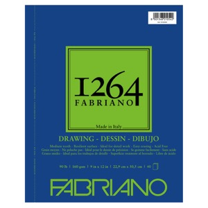 Fabriano 1264 Drawing (90 lb) Pad 9" x 12"