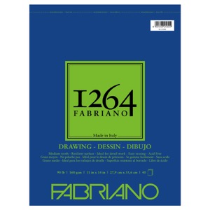 Fabriano 1264 Drawing (90 lb) Pad 11" x 14"