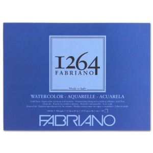 Fabriano 1264 Watercolor Pad 140lb 11"x15" Cold Press