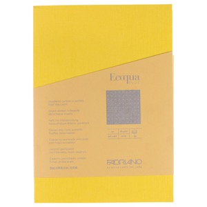 Fabriano Ecoqua Plus Glue-Bound Dot A5 Notebook 5.8"x8.3" Yellow