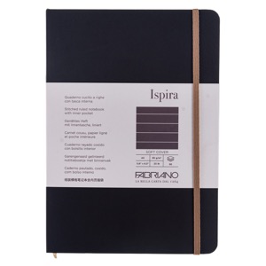 Fabriano Ispira Soft-Cover Lined Notebook 5.8"x8.3" Brown