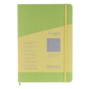 Fabriano Ecoqua Plus Stitch-Bound Dot A5 Notebook 5.8"x8.3" Lime
