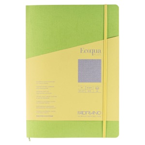 Fabriano Ecoqua Plus Stitch-Bound Dot A4 Notebook 8.3"x11.7" Lime