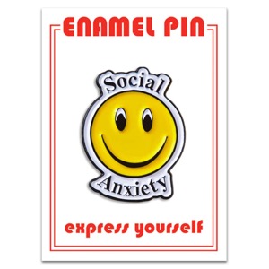 The Found Enamel Pin Social Anxiety