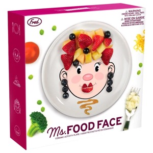 MS FOOD FACE DINNER PLATE