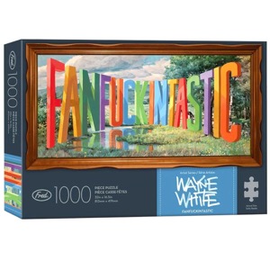 Fred Studio Artist Series Puzzle 1000 Piece Wayne White Fanf*ckingtastic