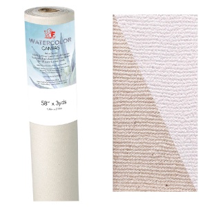 Fredrix ARTIST SERIES 7.7oz Watercolor Cotton Canvas Roll 58"x3yd