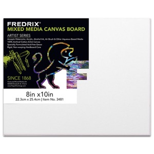 Fredrix ARTIST SERIES Mixed Media Archival Canvas Board 8"x10"