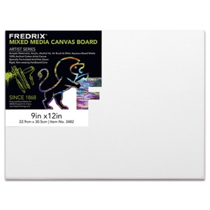 Fredrix ARTIST SERIES Mixed Media Archival Canvas Board 9"x12"