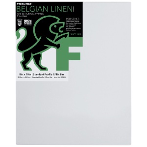 Fredrix PRO SERIES 10oz Belgian Linen Canvas 7/8" Trad. 8"x10"