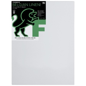 Fredrix PRO SERIES 10oz Belgian Linen Canvas 7/8" Trad. 18"x24"