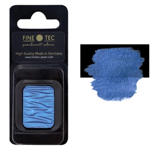 FINETEC Pearlescent Watercolour Pan Sapphire Blue