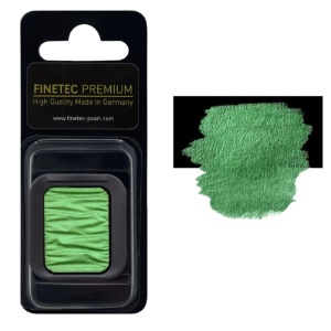 FINETEC Premium Pearlescent Watercolour Pan Sea Green