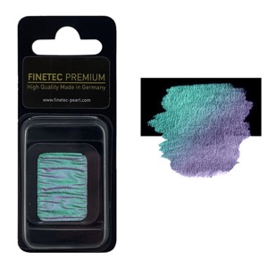 FINETEC Premium Flip-Flop Watercolour Pan Green/Amethyst