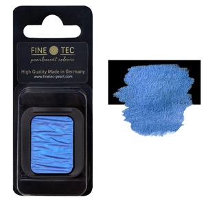 FINETEC Pearlescent Watercolour Pan High Chroma Blue