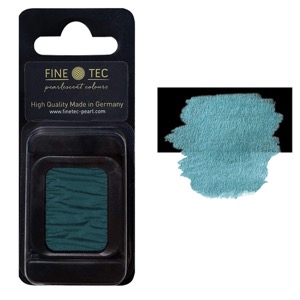 FINETEC Pearlescent Watercolour Pan Dark Teal