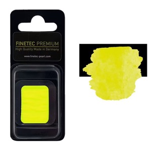 FINETEC Premium Neon Watercolour Pan Yellow Afterglowing