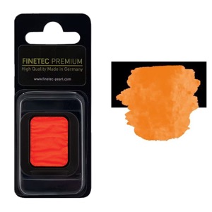 FINETEC Premium Neon Watercolour Pan Orange