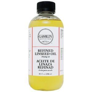 Gamblin Artists' Oil Colors Refined Linseed Oil 8oz