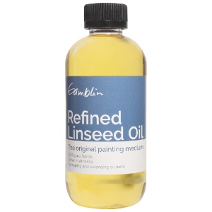 Gamblin Artists' Oil Colors Refined Linseed Oil 8oz