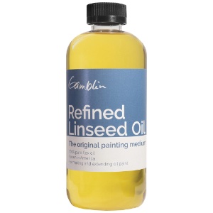 Gamblin Artists' Oil Colors Refined Linseed Oil 16oz