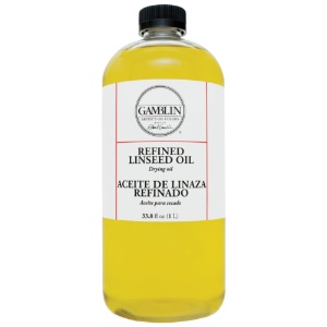 Gamblin Artists' Oil Colors Refined Linseed Oil 32oz