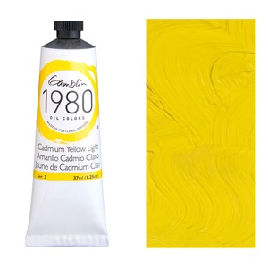 Gamblin 1980 Oil Colors 37ml Cadmium Yellow Light