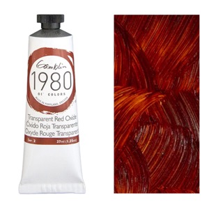 Gamblin 1980 Oil Colors 37ml Transparent Red Oxide