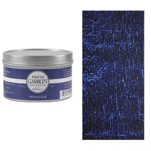 Gamblin Relief Ink 175ml Phthalo Blue