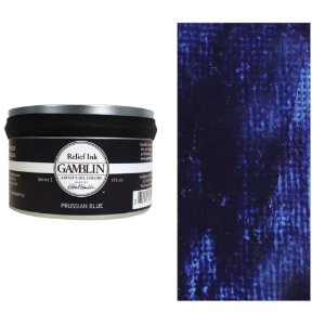 Gamblin Relief Ink 175ml Prussian Blue