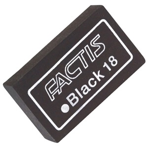 ERASER FACTIS BLACK SOFT GBS18