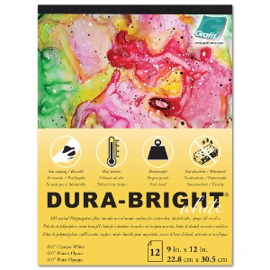 Grafix Dura-Bright 0.10" 12 Pack 9"x12" Opaque White