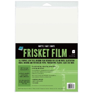 Grafix All-Purpose Low Tack Frisket Film 6 Pack 9"x12" Matte