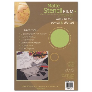 Grafix Stencil Film .005 Thick 4 Pack 9"x12" Matte