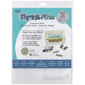 Grafix Shrink Film 6 Pack 8.5"x11" Matte