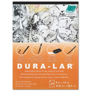 Grafix Dura-Lar Film Pad .005" Thick 25 Sheets 9"x12" Matte