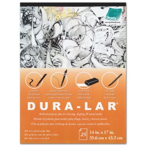 Grafix Dura-Lar Film Pad .005" Thick 25 Sheets 14"x17" Matte