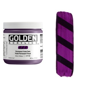 Golden Acrylics Heavy Body 16oz Permanent Violet Dark